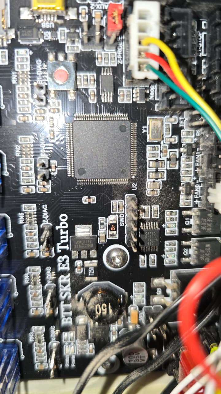 Embedded controller PCB close-up
